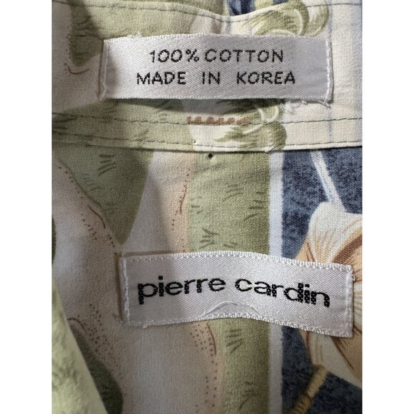 Pierre Cardin Vintage Hawaiian Golf Shirt M Cotton - Picture 3 of 16